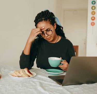 A stressed out student