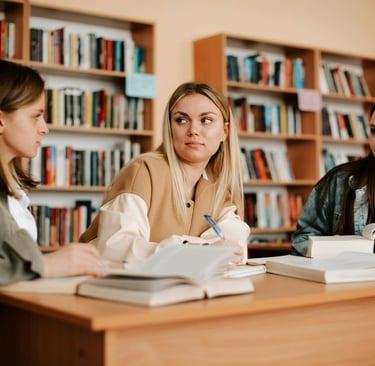 A Level Maths Online Tutoring students collaborating to study A Level Maths
