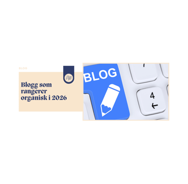 A blue blog key on a white keyboard representing organic blog ranking and SEO strategies in 2026.