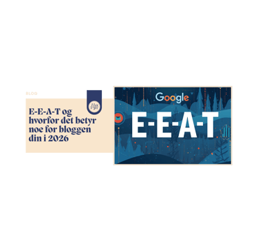 Google E-E-A-T SEO guide for 2026 blogs featuring a dark blue forest graphic and white typography.