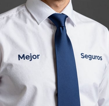 A friendly insurance agent assisting a client with paperwork in a cozy office.