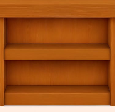 a wooden book case with erotic books