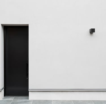 Porte d'entrée de maison moderne