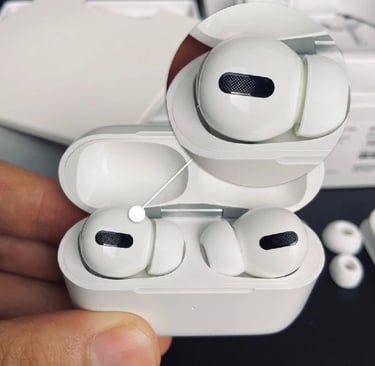 fone air pro tws bluetooth branco com cancelamento de ruído