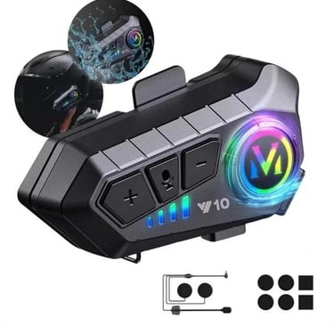 Fone bluetooth para moto RGB