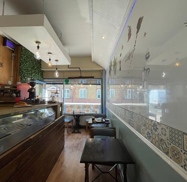 Somali restaurant seating Kentish Town London