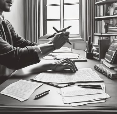 Elegant professional cleaning staff carefully polishing a marble surface in a luxury home.