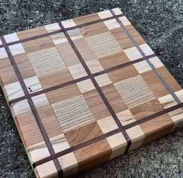 Cutting boards, jewelry boxes and custom displays are available.