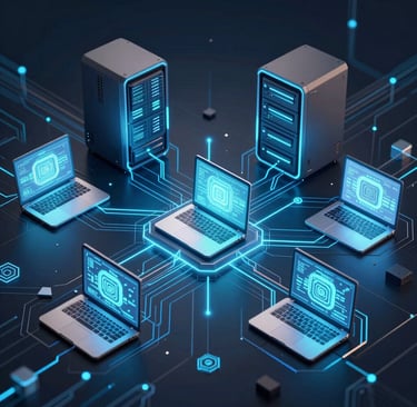 An agency owner reviewing monthly recurring revenue growth charts on a tablet.