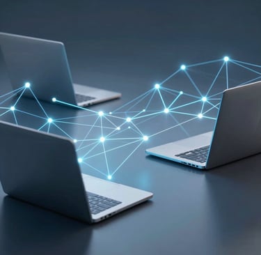 Close-up of a no-code builder interface showing drag-and-drop AI agent creation.