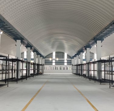 self support roof for Godown