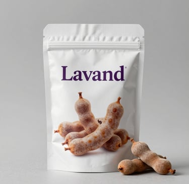 A serene landscape showing the lush fields where Lavand’s ingredients are nurtured