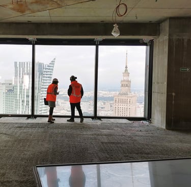 Image of two people on the building site