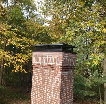 Custom chimney cap installation in Waltham, MA completed by NE Chimney specialists