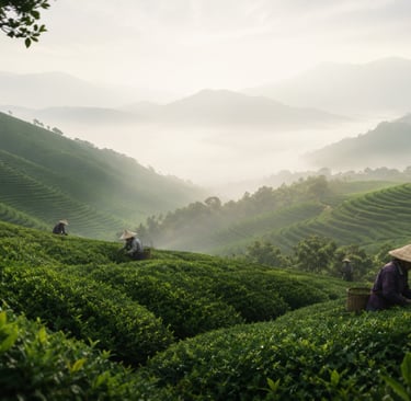 Xinyang Maojian green tea leaves