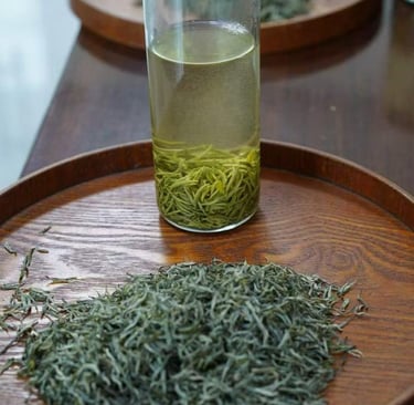 Xinyang Maojian green tea leaves