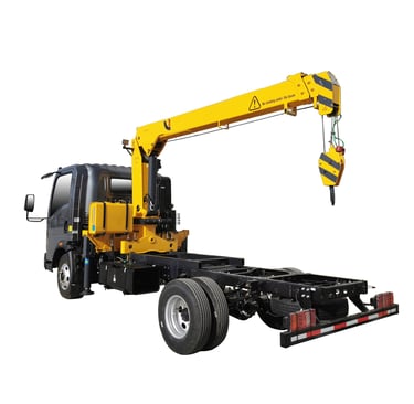 A 3.2 ton telescopic crane displayed on a white background.