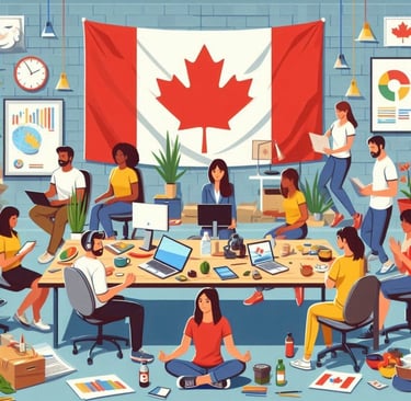 a group of people sitting around a table with laptops and laptops