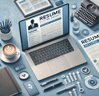 a laptop computer sitting on a desk with a resumen