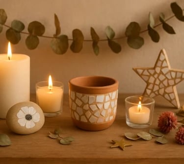 Bougies et mosaïques