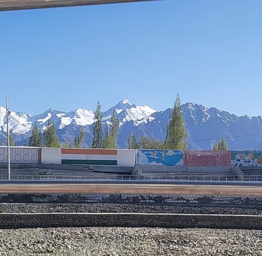 At Leh, taken on the first day, while walking to Leh Market