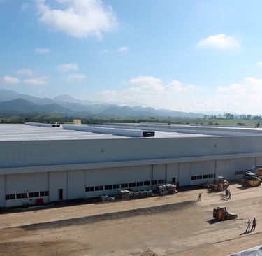 Piso de concreto com macrofibras