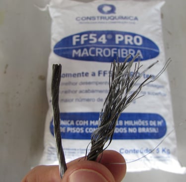 piso com macrofibras para concreto