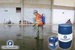 Piso de concreto com cura quimica