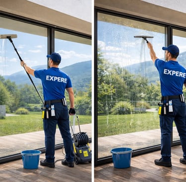 Différence entre nettoyage de vitres à l’eau pure et méthode traditionnelle dans le Pays de Gex
