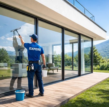 Nettoyage professionnel de vitres de maison dans le Pays de Gex