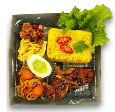 nasi kuning ayam mentega