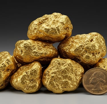 a pile of gold nuggies with a penny penny penny penny penny penny penny