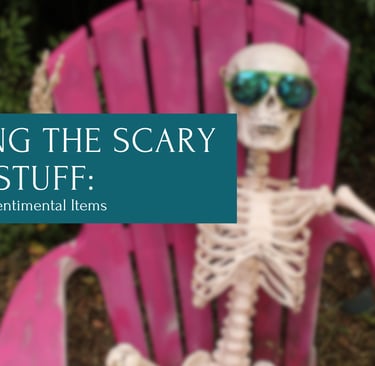 Skeleton wearing sunglasses sitting in lounge chairhair
