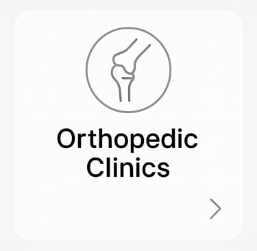 Find orthopedic clinics in karnal
