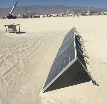 Solar array at Burning Man