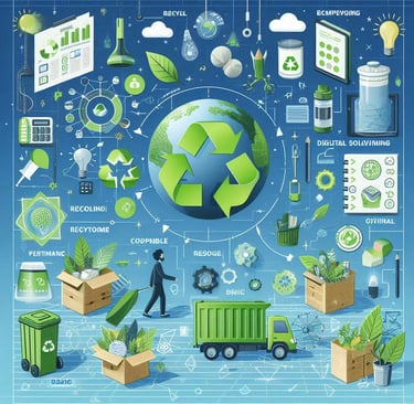 Eco-friendly graphic design materials used in projects