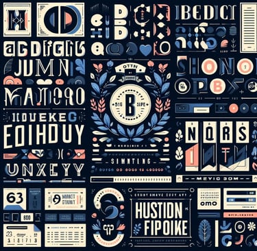 Showcase of innovative typography trends in graphic design
