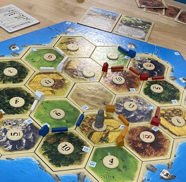 Settlers of Catan- one of the best resource-building board game