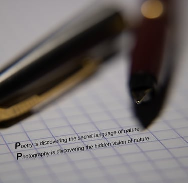 Quote from Ormulyce Ormulyce - writer - Poetry and photography are linked with nature.