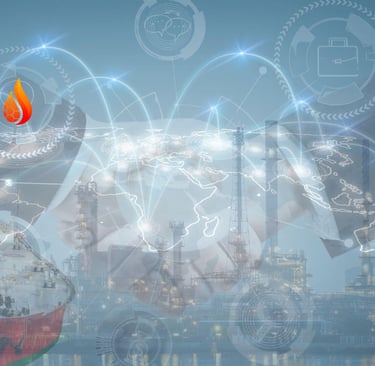 World Fuel Trading Illustration Image