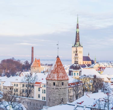 Tallinn sous la neige