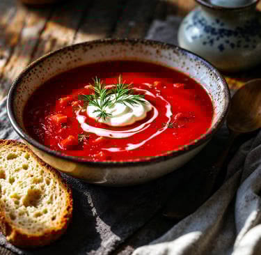 Soupe Borsch Estonie / Russie