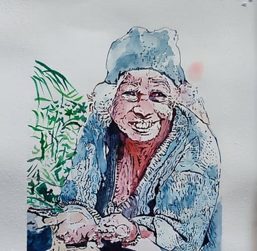 Sri Lankaise dans les champs de thé