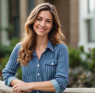 woman wearing black crew-neck shirt