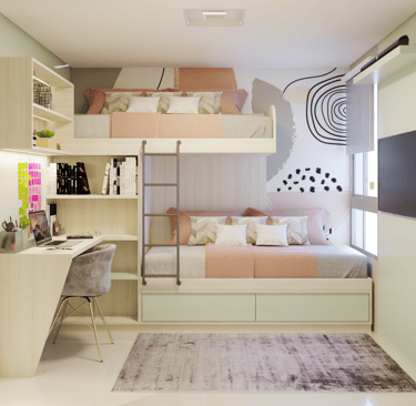Projeto de Interiores de Quarto Compacto em São Paulo