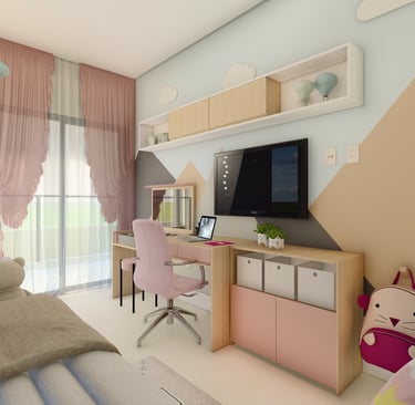 Projeto de Reforma de Interiores de Quarto de Menina Em São Paulo