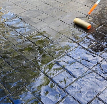 curing a concrete patio