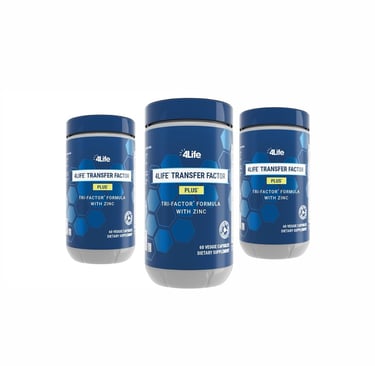 Suplementos Transfer Factor Plus de 4Life para fortalecer el sistema inmunológico.