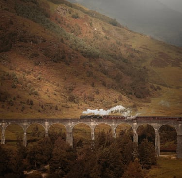 photo paysage viaduc train harry-potter