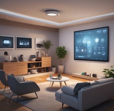 Bright living room with modern inventory